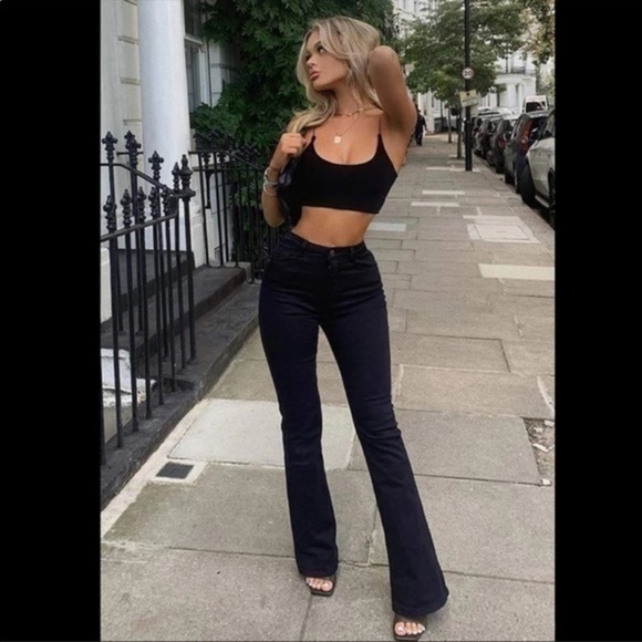 ZARA Low rise Flare Jeans full length 6045/050 - Picture 3 of 14